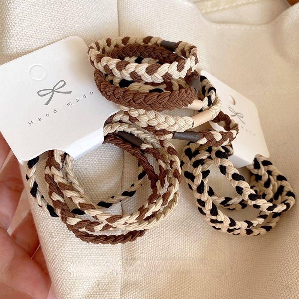 Dây Buộc Tóc Cao Su Co Giãn Thiết Kế Đơn Giản Cho Nữ