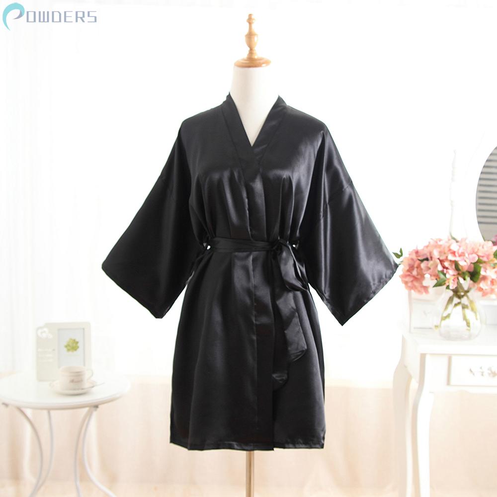Áo choàng lụa satin mềm mịn có thắt lưng dành cho nữ