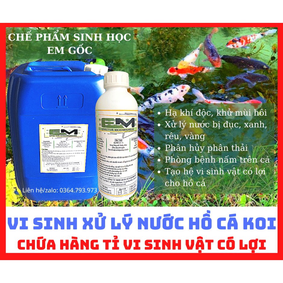 Chế Phẩm Sinh Học EM Gốc ( EM 1 ) Can 20 lit