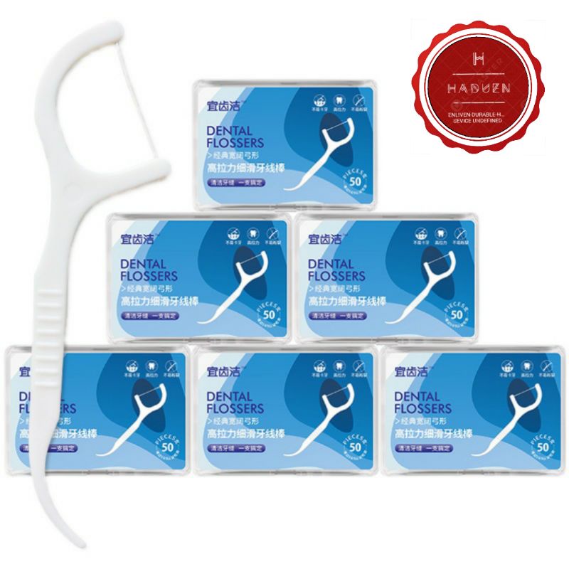 Hộp Tăm Chỉ Nha Khoa DENTAL FLOSSERS Hộp 50 chiếc