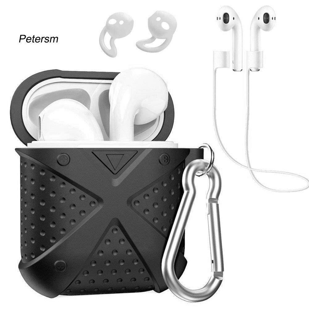 Vỏ silicone bảo vệ hộp đựng tai nghe Airpods 1/2 kèm phụ kiện