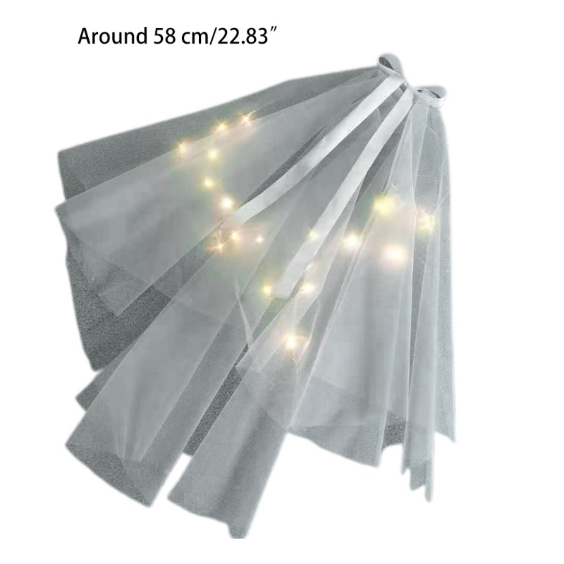 Mạng Che Mặt Có Đèn Dùng Hóa Trang Tiệc Cưới