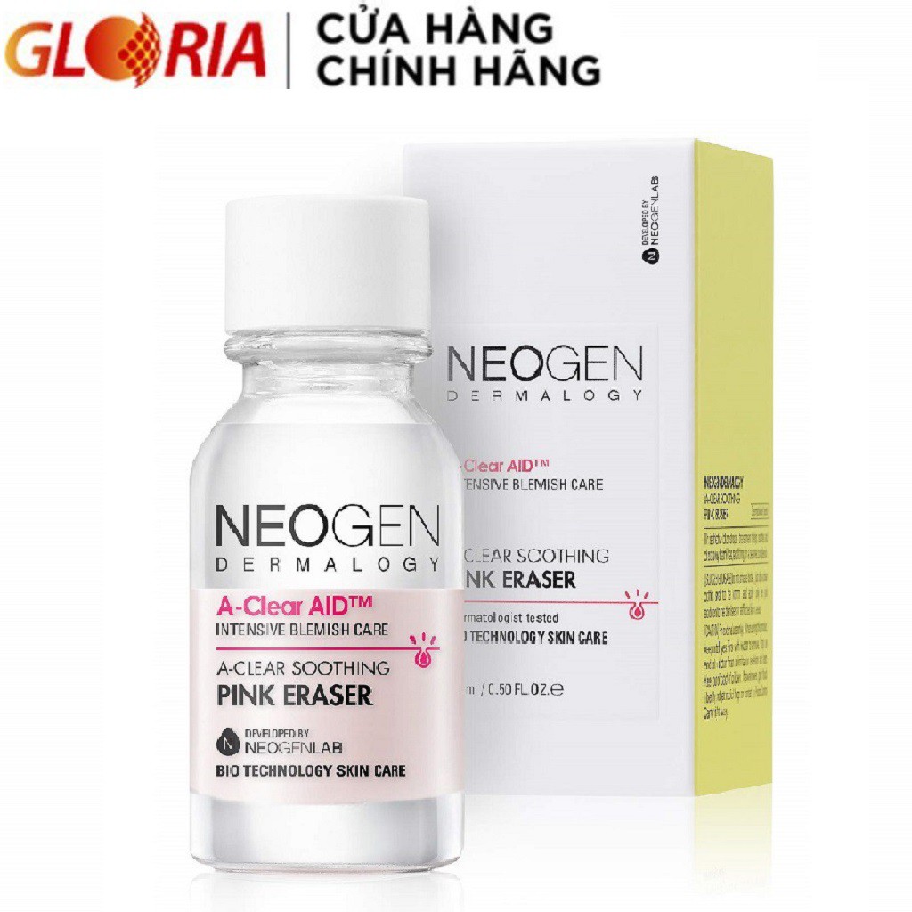 [Mã COSGLORIA11 -8% đơn 250K] Chấm Mụn Neogen A-clear Soothing Pink Eraser Xẹp Mụn Giảm Xưng Đỏ Không Gây Kích Ứng 15ml