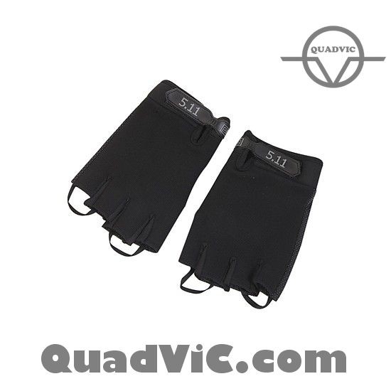 Găng tay chiến thuật hở cụt ngón 511 tactical cao cấp đi phượt xe máy N00024 QUADVIC.COM