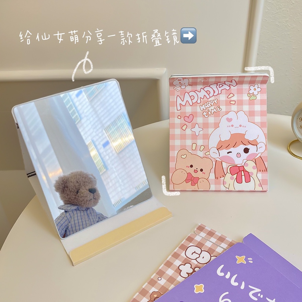 Gương trang điểm để bàn dạng gấp