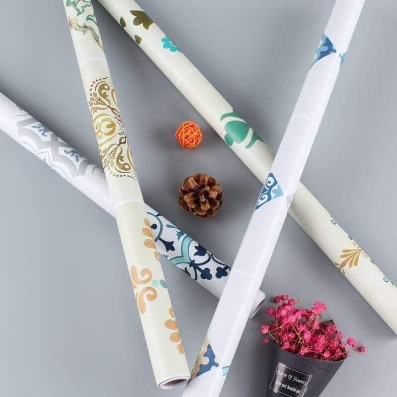 Cuộn giấy dán bếp họa tiết VINTAGE kích thước 61cm x3m / cuộn