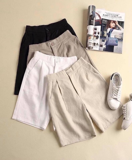 [Mã FAMAYWA giảm 10K đơn 50K] Quần culottes đũi Nhật lửng | BigBuy360 - bigbuy360.vn