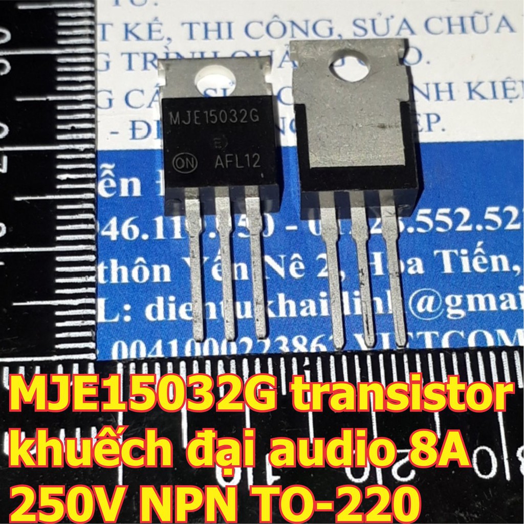 2 con MJE15032G 15032 transistor khuếch đại audio 8A 250V 50W NPN TO-220 kde6337