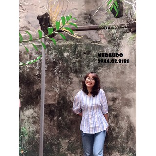 [Mã SKAMLTSM9 giảm 10% đơn 99K] Sơ mi Sọc xanh 8SECOND