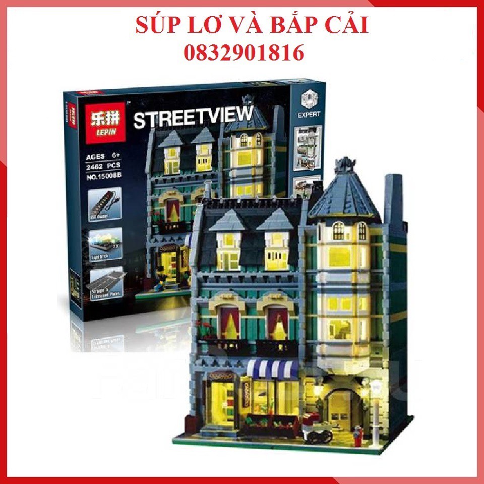 Lepin 15008B Cửa hàng bán hoa quả - Đồ chơi lắp ráp xếp hình thông minh