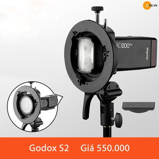 Godox S2 - Gá gắn dù đèn godox các loại ngàm Bowen mẫu mới 2020