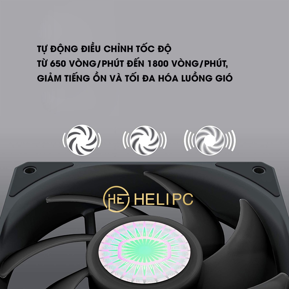 Quạt tản nhiệt case máy tính Cooler Master SickleFlow 120 - Quạt SickleFlow 12cm SF120