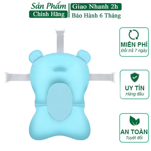 Gối Nằm Tắm, Phao Tắm An Toàn Cho Bé, Đệm Tắm Cho Bé Chất Lượng Cao Cấp, Êm Ái, Phù Hợp Cho Bé Từ 3-36 Tháng Tuổi