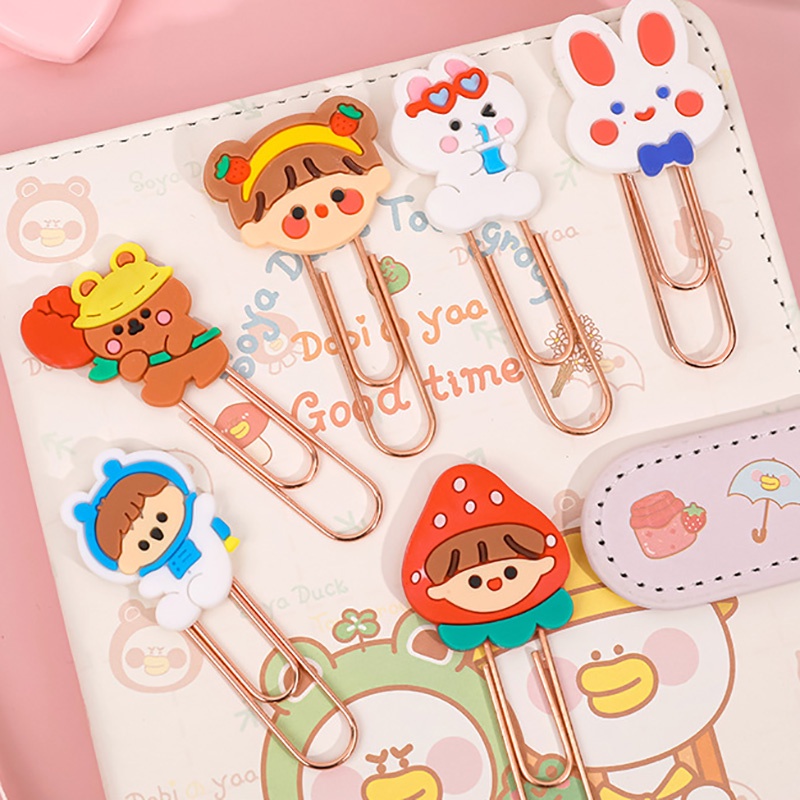 Kẹp Giấy Làm Dấu Sách Họa Tiết Hoạt Hình Dễ Thương Sáng Tạo