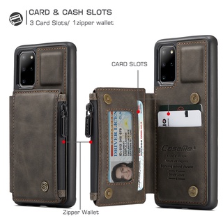 CASEME Bao Da Điện Thoại Dạng Ví Trơn Bóng Cho Dòng Xiaomi Redmi Note 9 Pro Max 9s 8