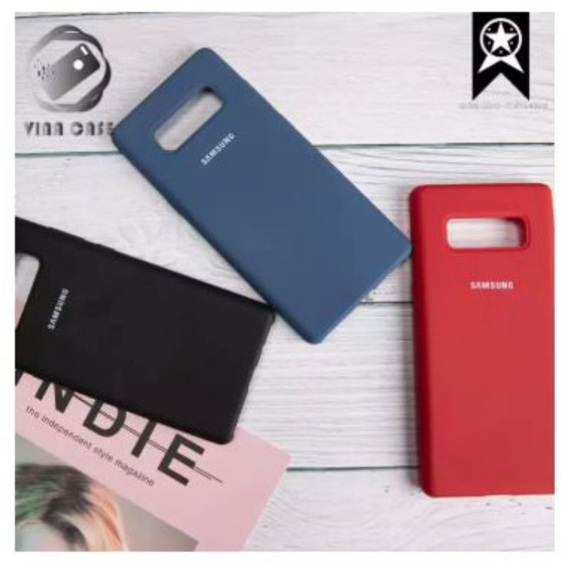 Ốp lưng silicon cover cho samsung galaxy note 8 chống bám bẩn vân tay.
