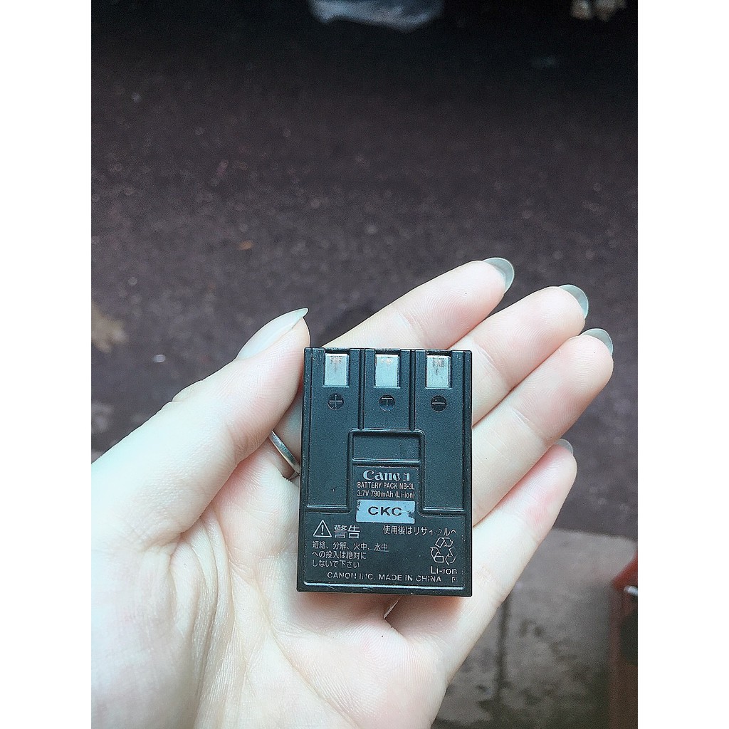 Sạc máy ảnh CANON CB-2LU + KÈM pin Canon NB-3L - QUA SỬ DỤNG
