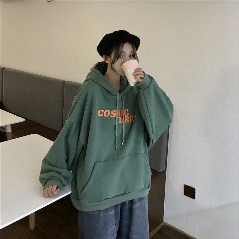 Áo hoodie nữ form rộng, hoodie nữ form rộng dài có mũ unisex thời trang ulzzang - UNA03 | BigBuy360 - bigbuy360.vn