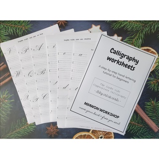 Tập luyện viết callgraphy cơ bản - mẫu chữ Copperplate