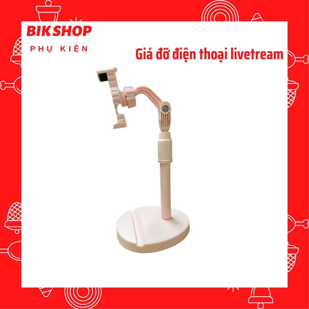 [HÀNG LOẠI 1] Giá Đỡ Điện Thoại Kẹp Điện Thoại Livestream Xem Video Xoay 360 Độ