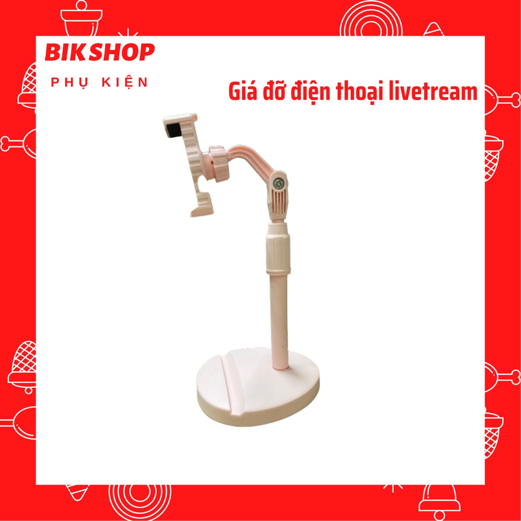 [HÀNG LOẠI 1] Giá Đỡ Điện Thoại Kẹp Điện Thoại Livestream Xem Video Xoay 360 Độ