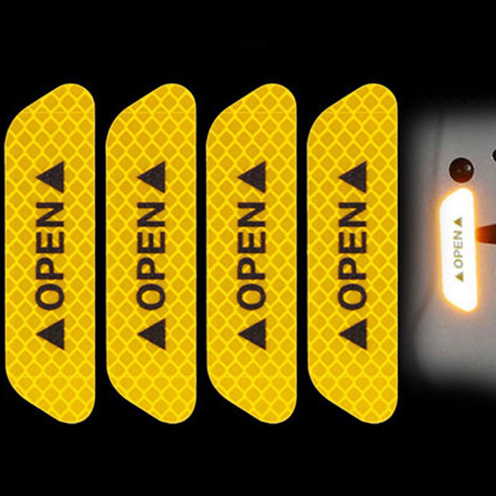 Bộ 4 miếng dán phản quang AVALENTINE trang trí xe hơi/mũ bảo hiểm nhiều màu