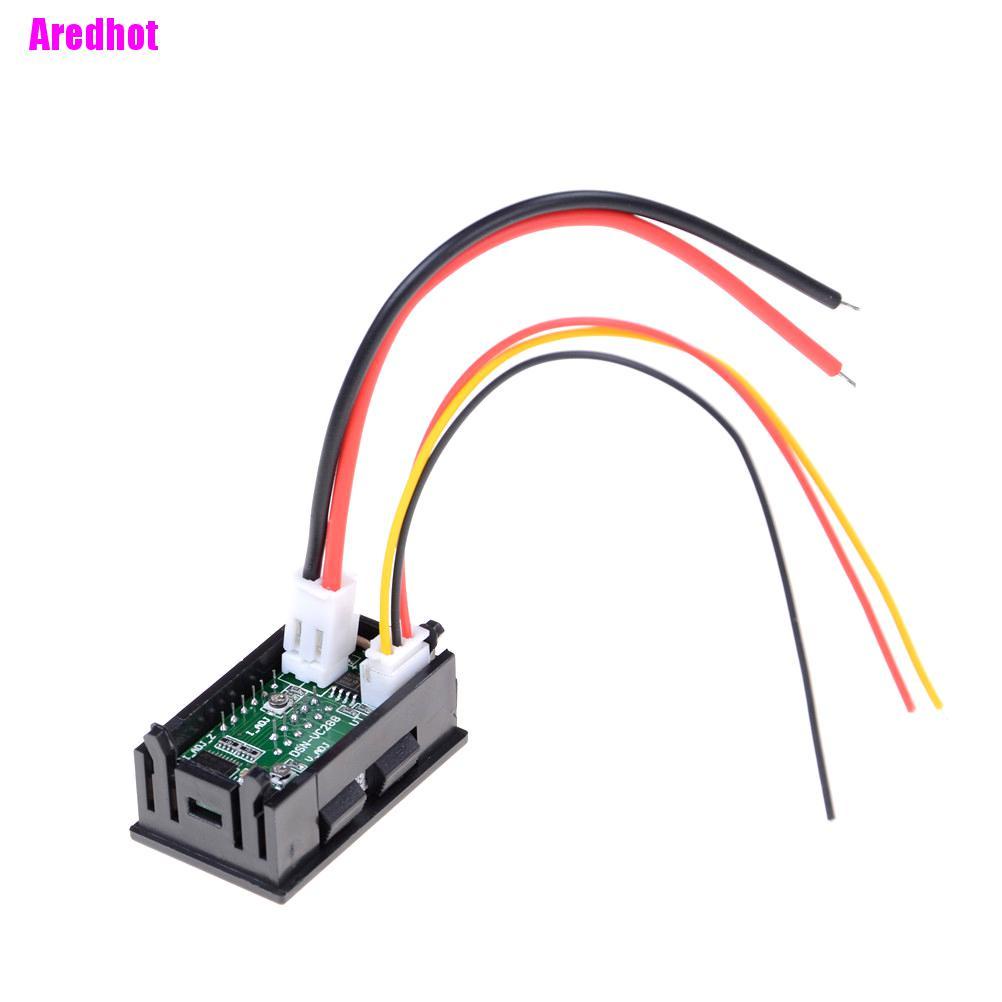 Đồng hồ điện tử đo lường Dc 100V 10A có đèn led màu đỏ