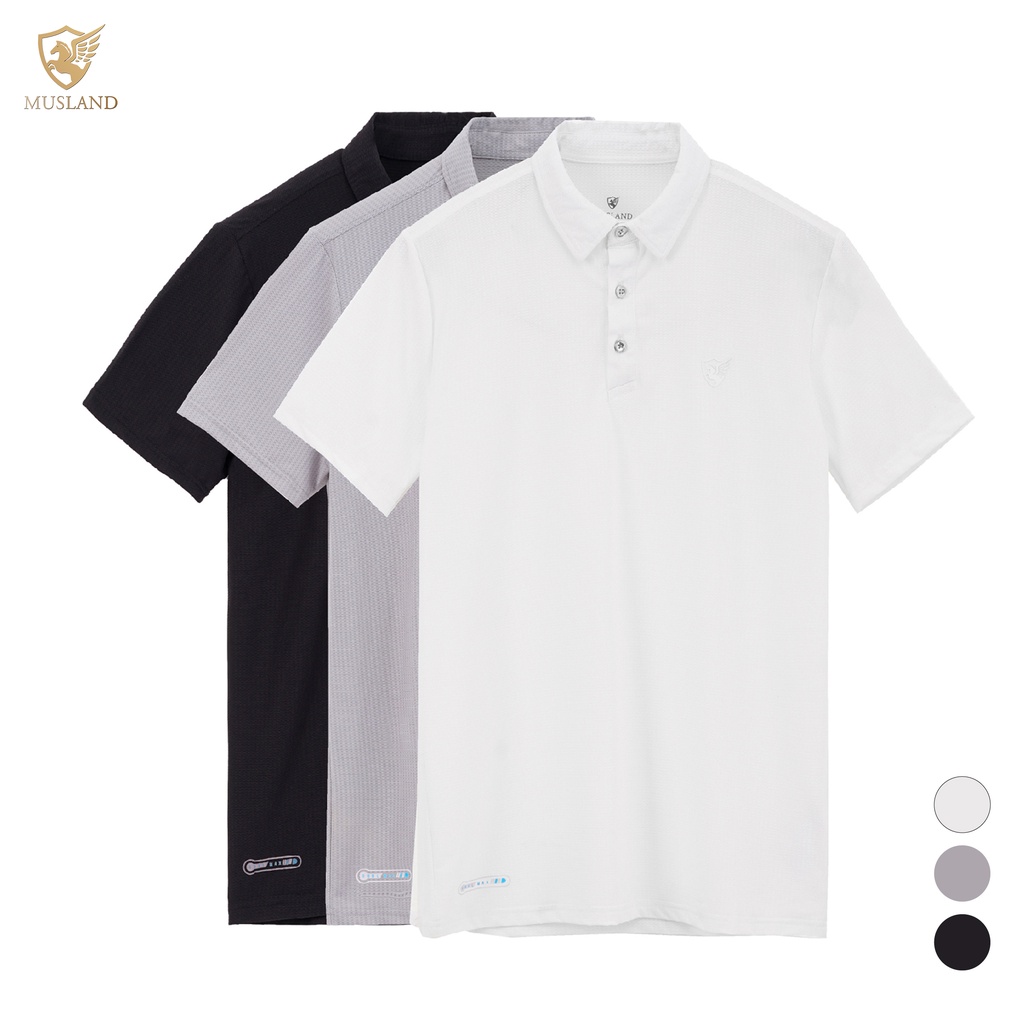 Áo Polo Nam MUSLAND Active Cao Cấp APML20006 - Áo Polo Siêu Thoáng Mát, Thấm Mồ Hôi, Bền Màu | BigBuy360 - bigbuy360.vn