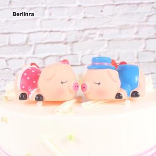Bộ 2 mô hình con heo trang trí nhà xinh xắn