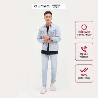 Quần jean nam cơ bản GUMAC bảnh bao, cực ngầu QJNB786