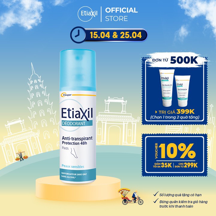 Xịt khử mùi chân Etiaxil 100ml