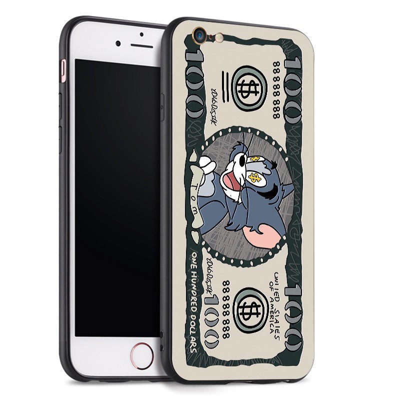 iPhone4s Apple 7/8 / 5s 6s se2 Vỏ điện thoại 6splus USD 7plus 8p mèo và chuột <