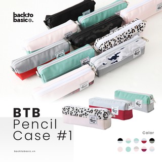  Hộp bút vải chống thấm Back To Basic - 10 màu sắc dễ thương kích thước 21 x 7 x 6 cm 