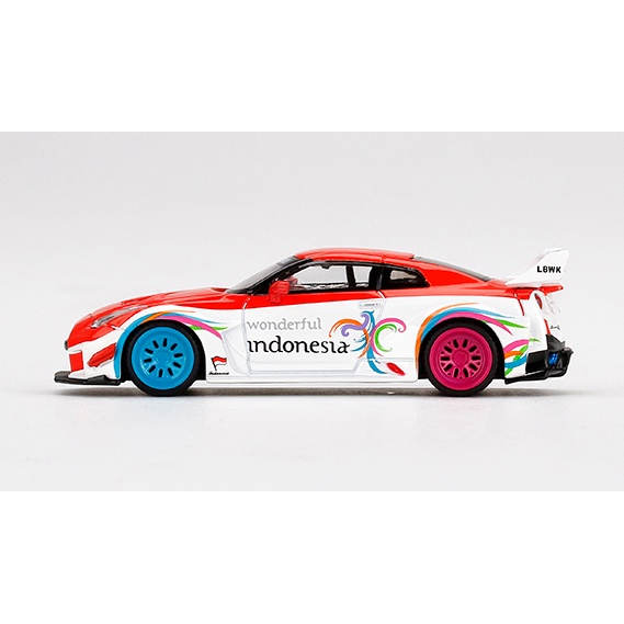 Mô hình ô tô LB-Silhouette WORKS GT NISSAN 35GT-RR Ver.1 Wonderful Indonesia 1/64 MiniGT
