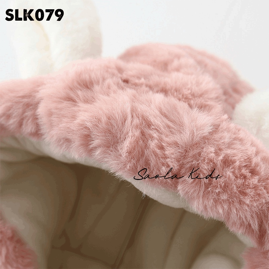 Áo thỏ bông trần bông cho bé gái từ 9kg đến 18kg nhà Saola Kids - SLK079