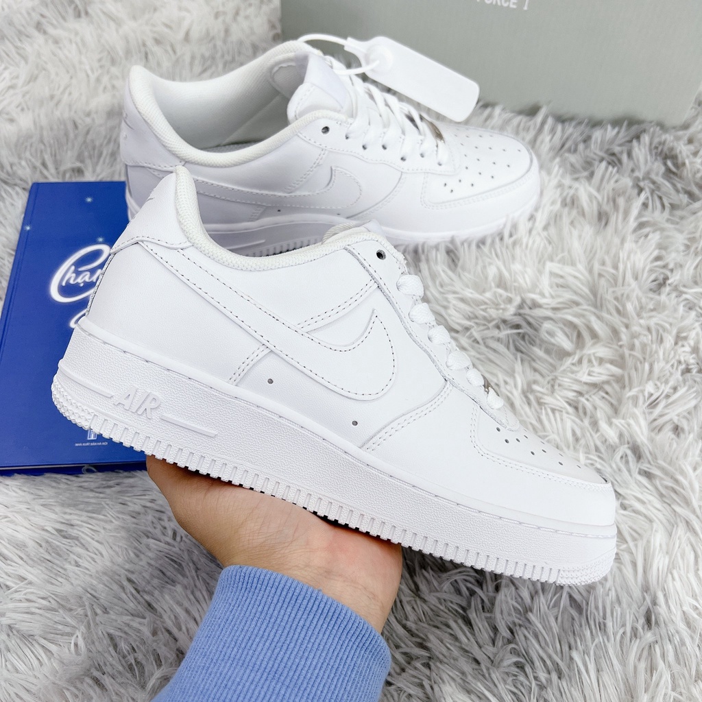 Giày Thể Thao Thấp Cổ AF1 Trắng Bản Like Auth ( Full Box + Giấy Gói )