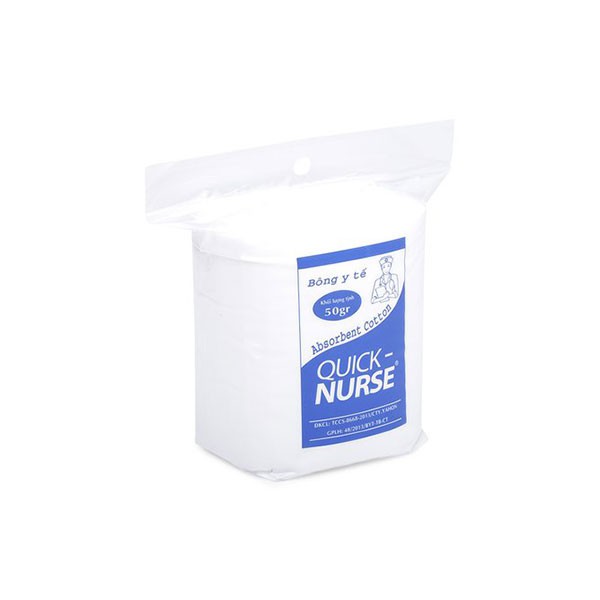 Bông gòn y tế Quick Nurse - gói 25g/50g