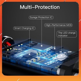 Dây cáp sạc usb type-c hiệu baseus dài 100cm trang bị đèn led chiếu sáng - hàng chính hãng