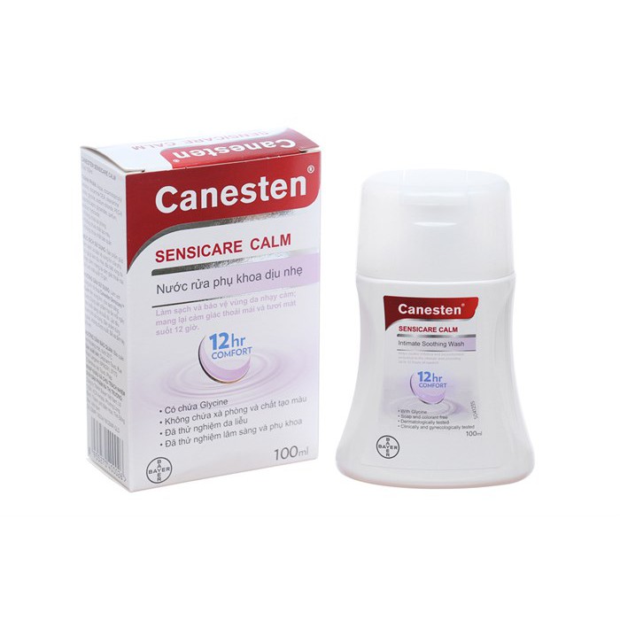 Dung dịch vệ sinh phụ nữ dịu nhẹ Canesten Sensicare Clam 100ml