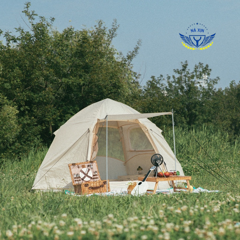 Lều dã ngoại tự bung 4-6 người chống nước, chống tia tử ngoại KT 2m4x2m4 - Lều cắm trại du lịch cao cấp [DCP8]