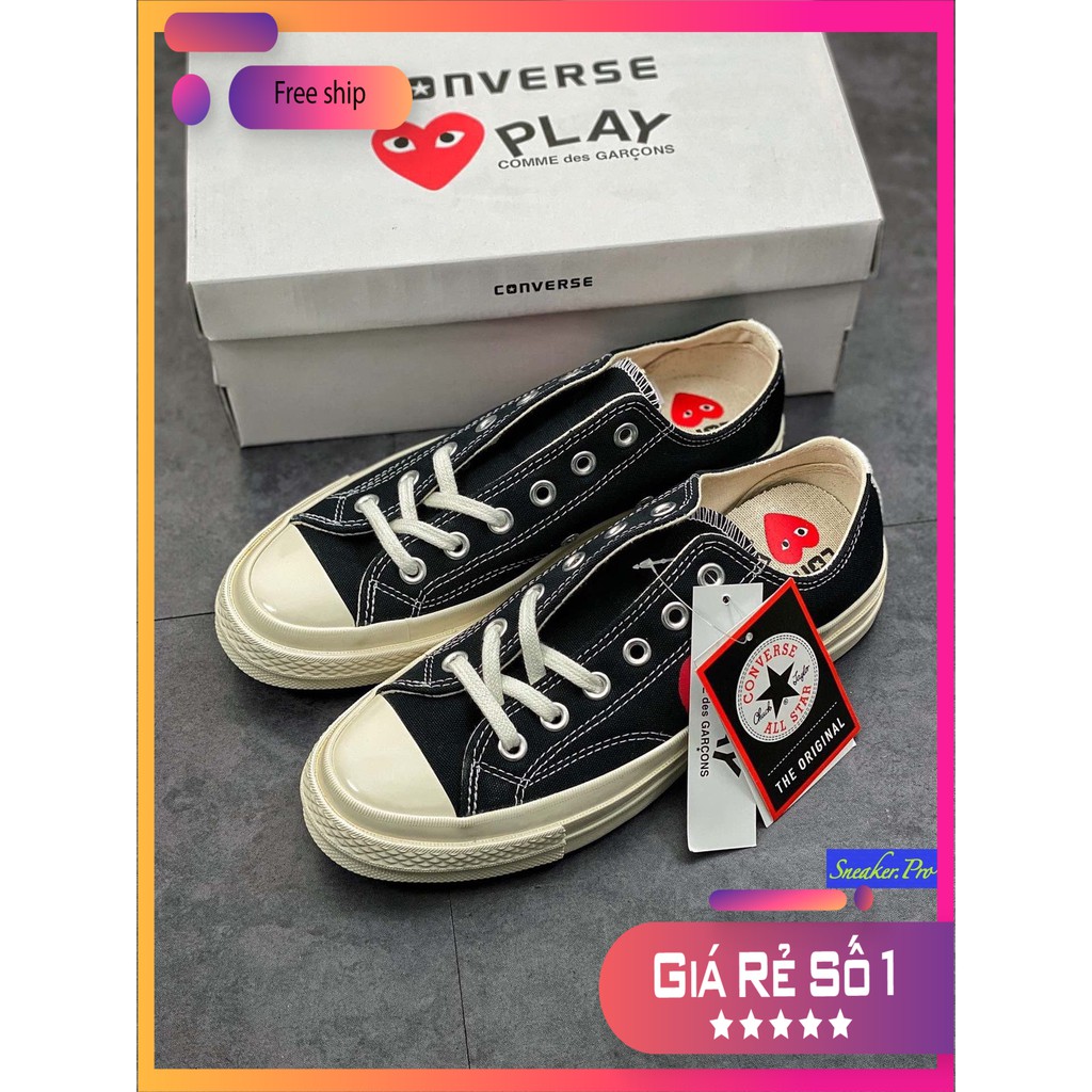 (CẬN CẢNH) Giày thể thao Converse play x chuck taylor all star 1970s OX tim dành cho nam nữ học sinh sinh viên