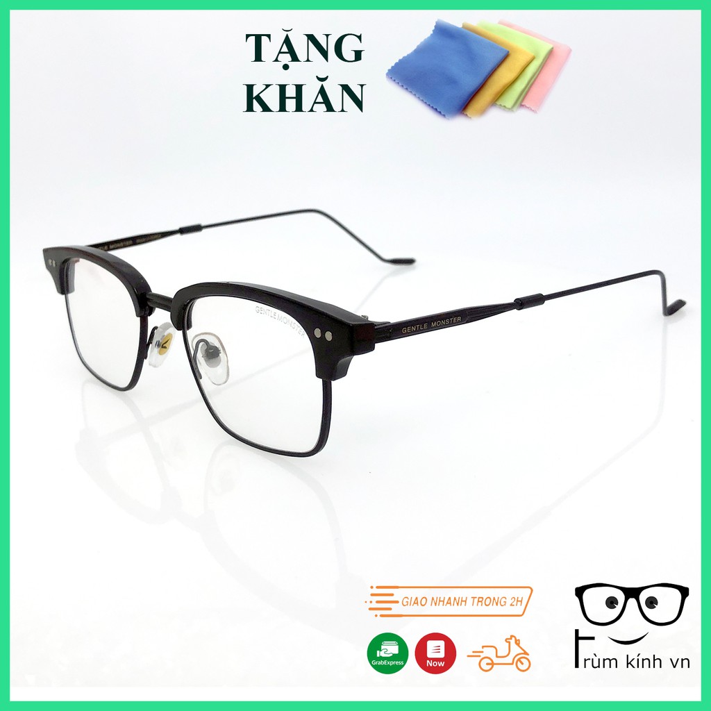 Kính cận GM Havana hợp kim Cao Cấp - [ Gọng kính giả cận cao cấp kim loại ]