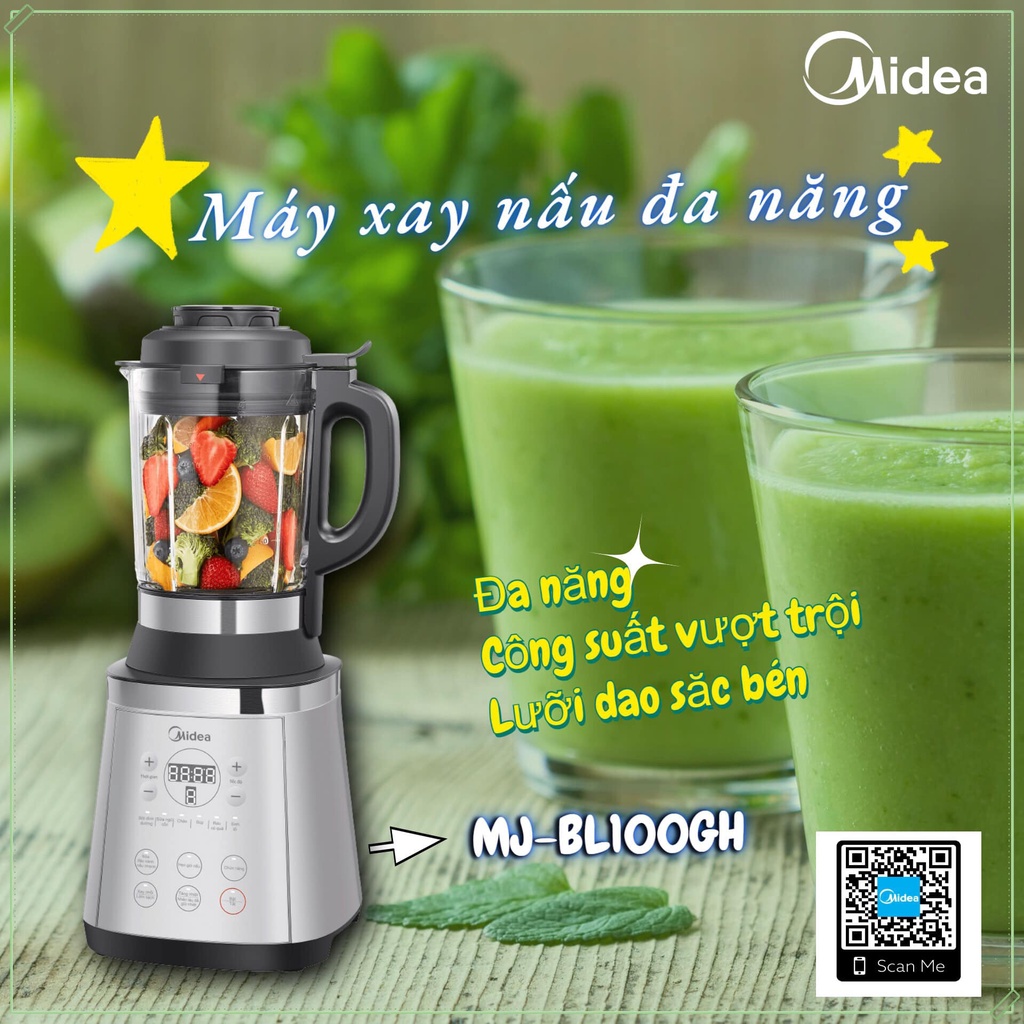 ( CHÍNH HÃNG) MÁY XAY NẤU ĐA NĂNG -MÁY LÀM SỮA HẠT MIDEA