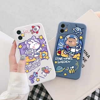 Ốp lưng iphone vuông gấu starwars 6/6plus/6s/6splus/7/7plus/8/8plus/x/xr/xs/11/12/pro/max/plus/promax - Awifi B6-3