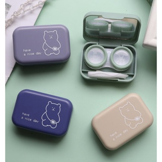Khay đựng lens cao cấp hình gấu cute