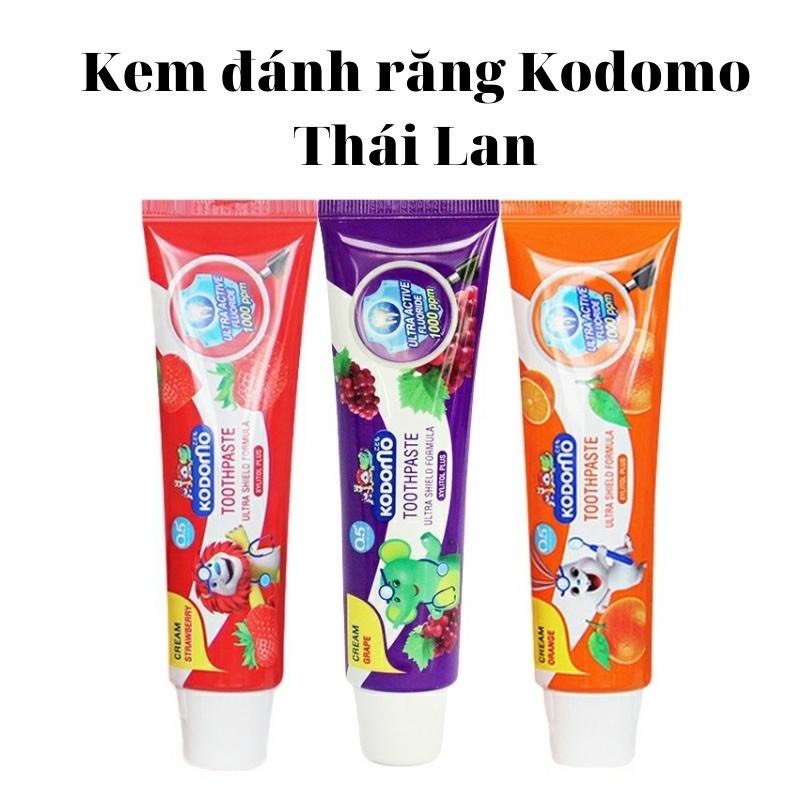 Kem đánh KoDoMo Thái Lan tái tạo men, tăng cường canxi cho răng bé - Tuýp 40g