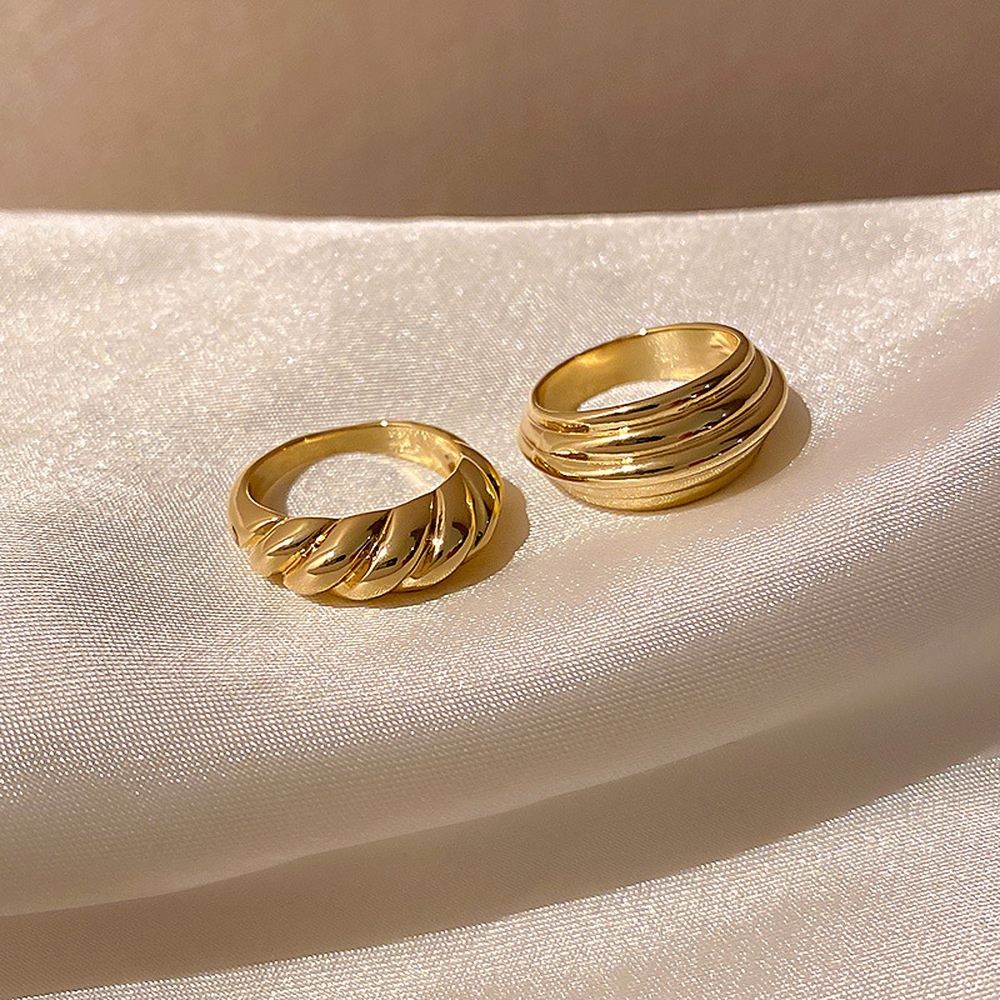 Nhẫn phong cách retro kiểu dáng đơn giản hợp thời trang