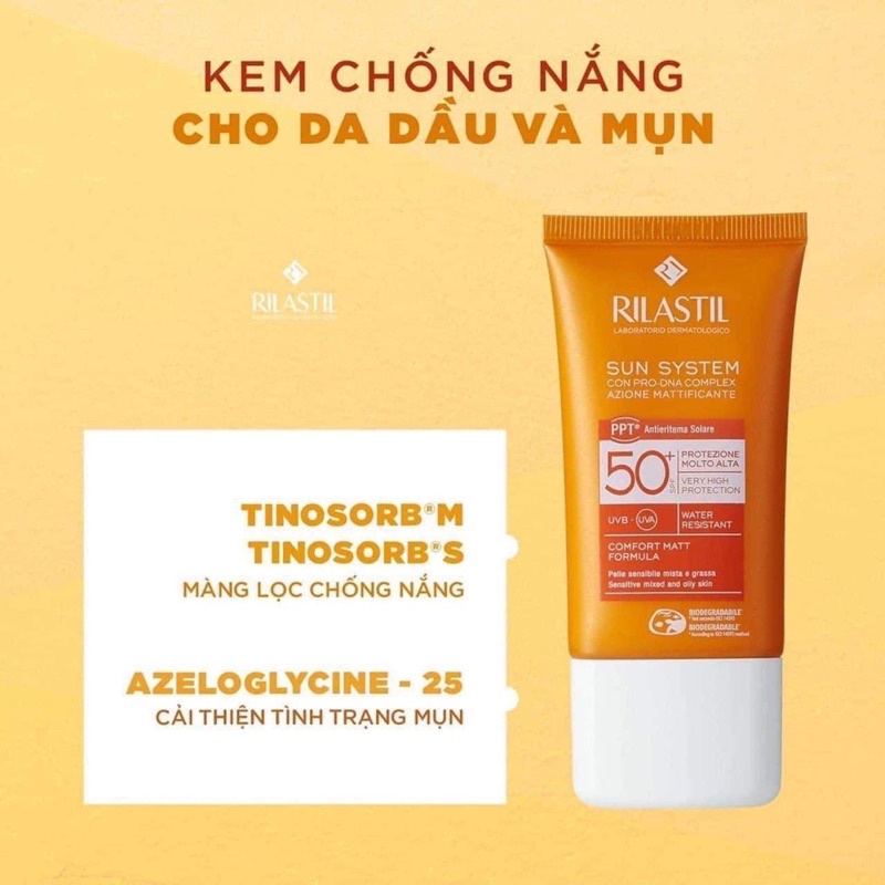 KCN phổ rộng Rilastil Sun System SPF50+
