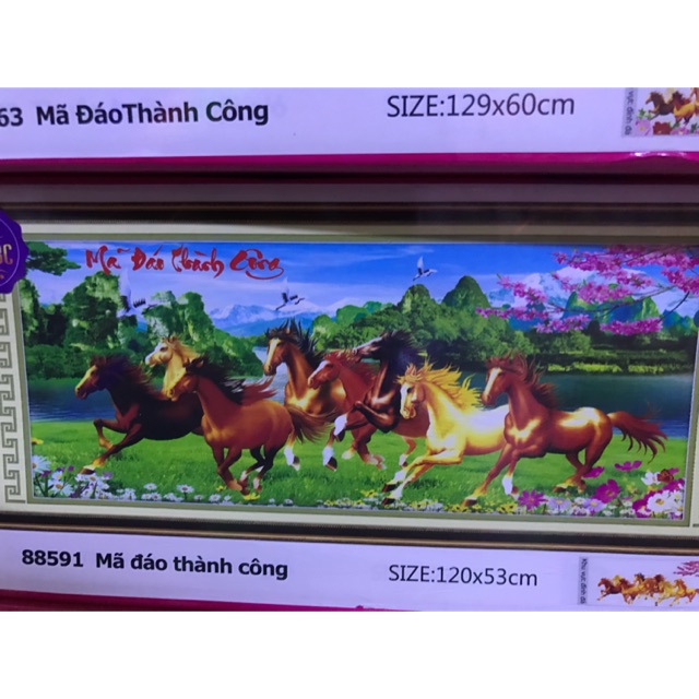 Tranh đá mã đáo thành công
