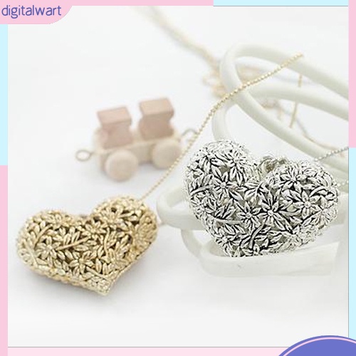 Dây chuyền hợp kim mặt hình trái tim xinh xắn cho nữ